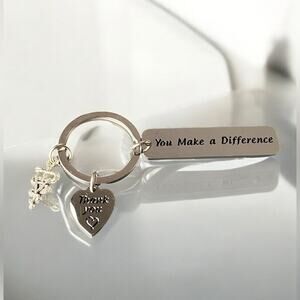 Stainless Steel Veterinarian Appreciation  Keychain NEW